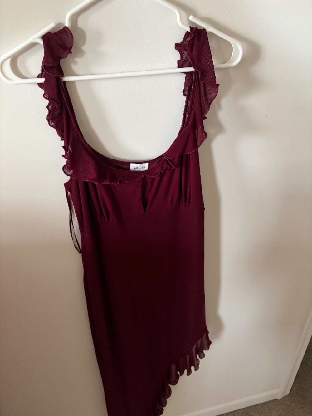Le Lis Burgundy Dress